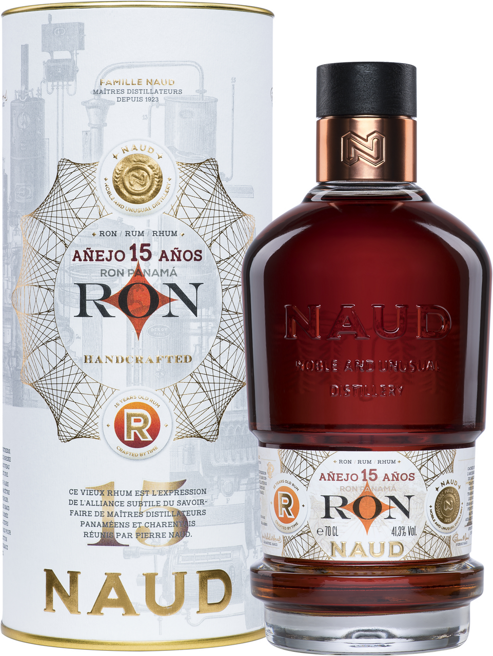 Ron Naud Panama 15 y.o. 41,3% 700 ml darčekové balenie
