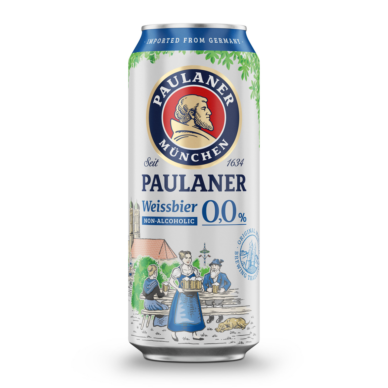 PAULANER 0,0 % Weissbier pivo nealkoholické 24 x 500 ml vratná plechovka