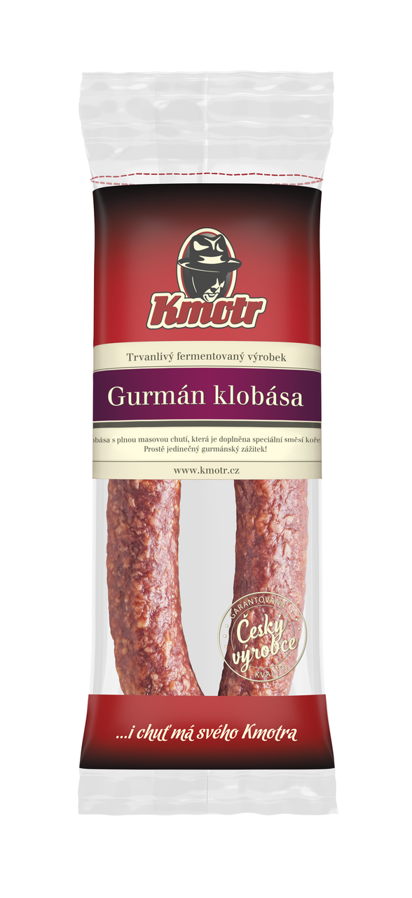 Kmotr Klobása Gurmán ochr.atmosféra chlad. 180 g