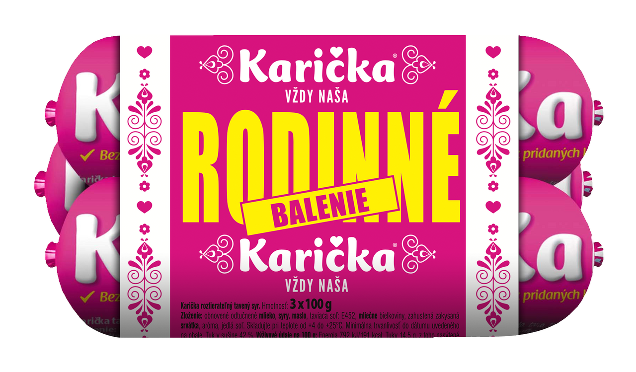 Karička Syr črievko multipack chlad. 3 x 100 g