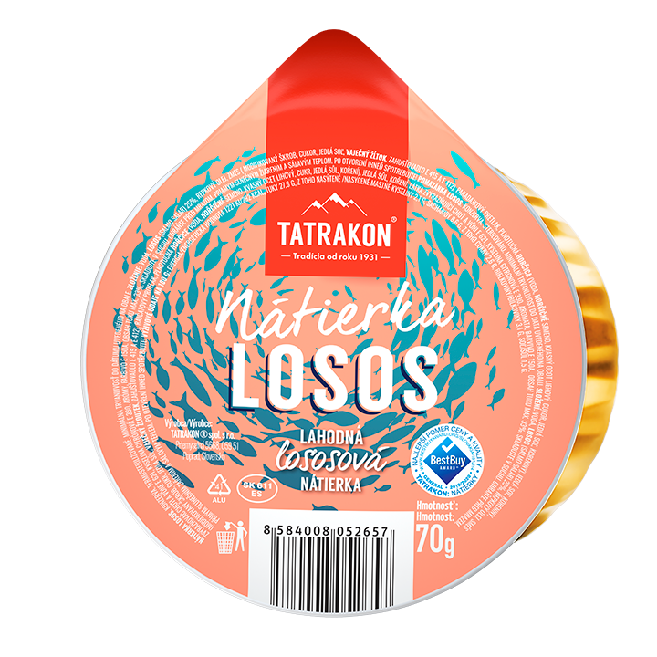 TATRAKON Nátierka s lososom 70 g