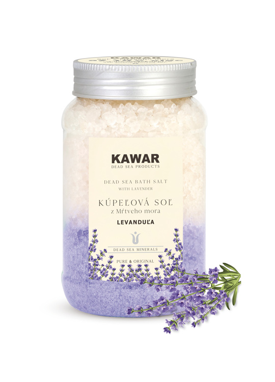 KAWAR Soľ z Mŕtveho mora levanduľa 500 g