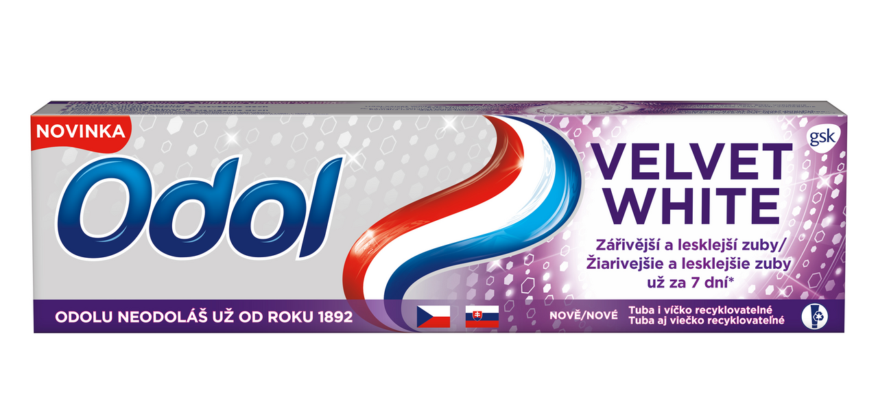 Odol Velvet white zubná pasta 75 ml