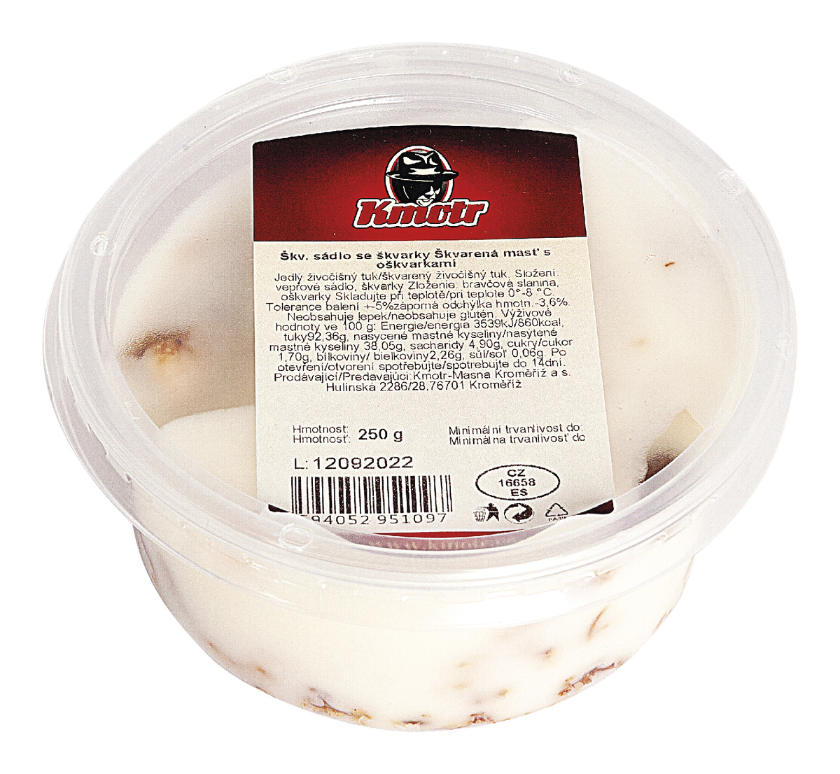 Kmotr Oškvarková masť s oškvarkami chlad. 250 g