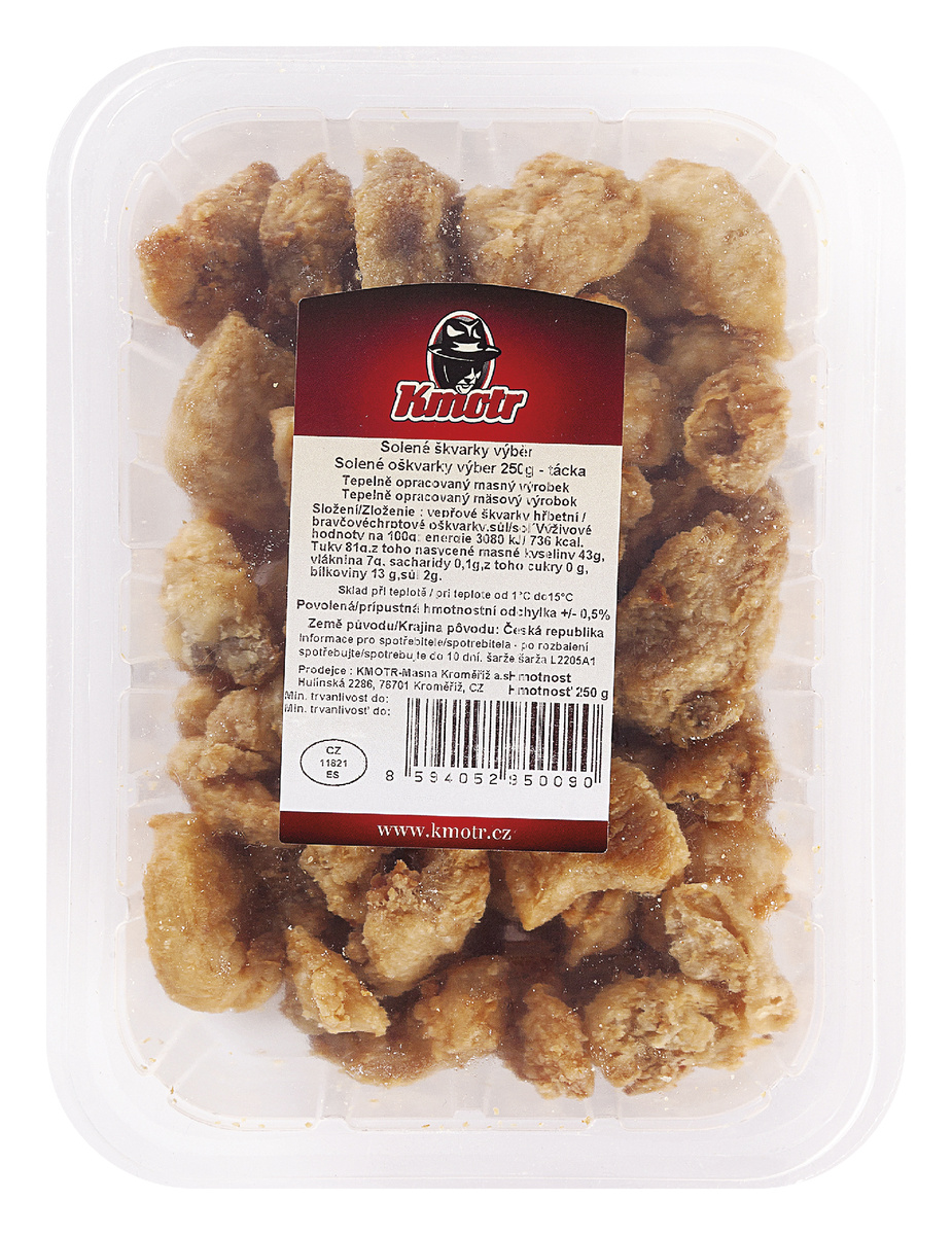 Kmotr Oškvarky solené výberové chlad. 250 g
