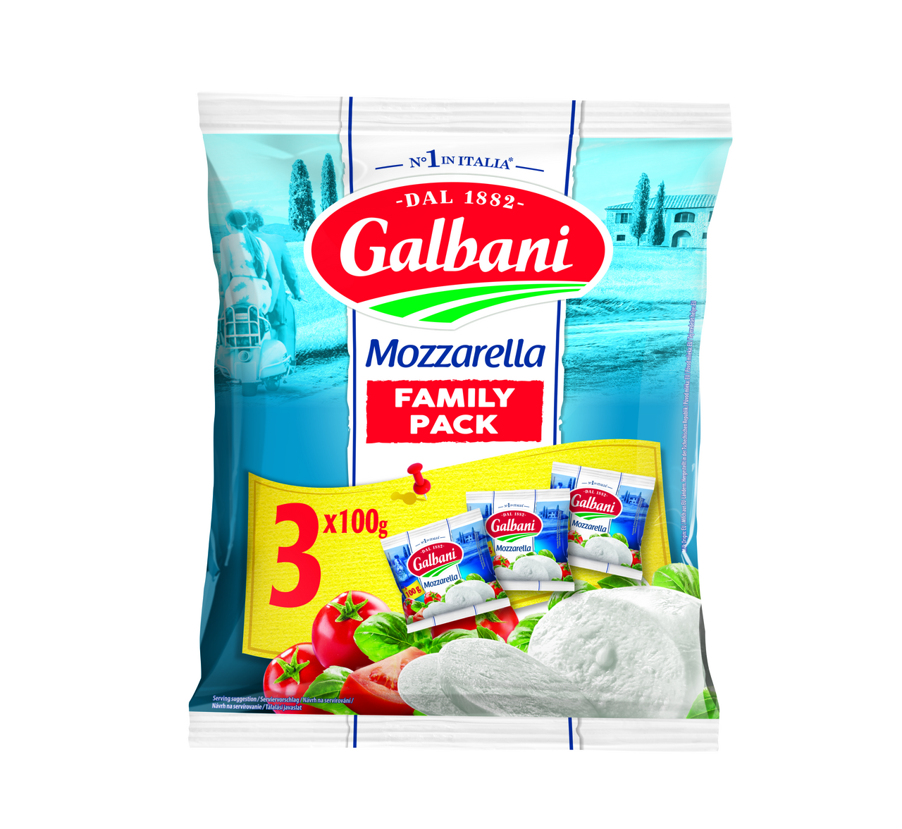 Galbani Mozzarella Family pack chlad. 3 x 100 g