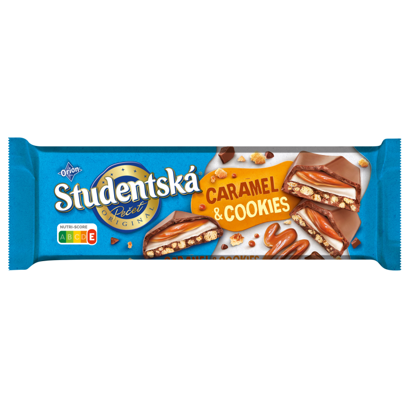 Orion Studentská pečeť karamel & cookies 240 g
