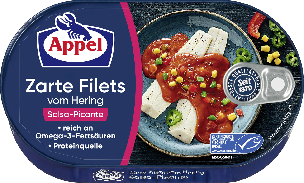 APPEL Sleďové filety picante 1200 g