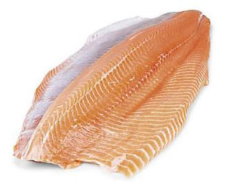 Losos atlantický fileta trim D chlad. váž. cca 1,4-1,7 kg