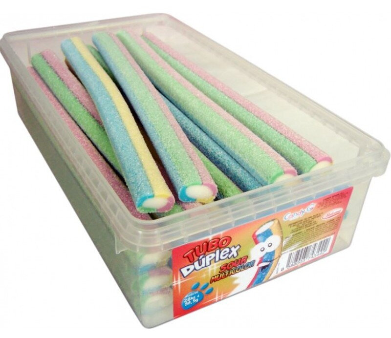 TUBO DUPLEX kyslý farebný mix 30x45 g