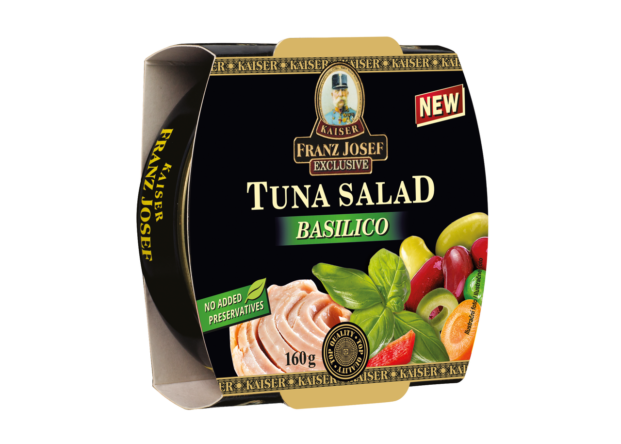 FRANZ JOSEF Tuniakový šalát basilico 160 g