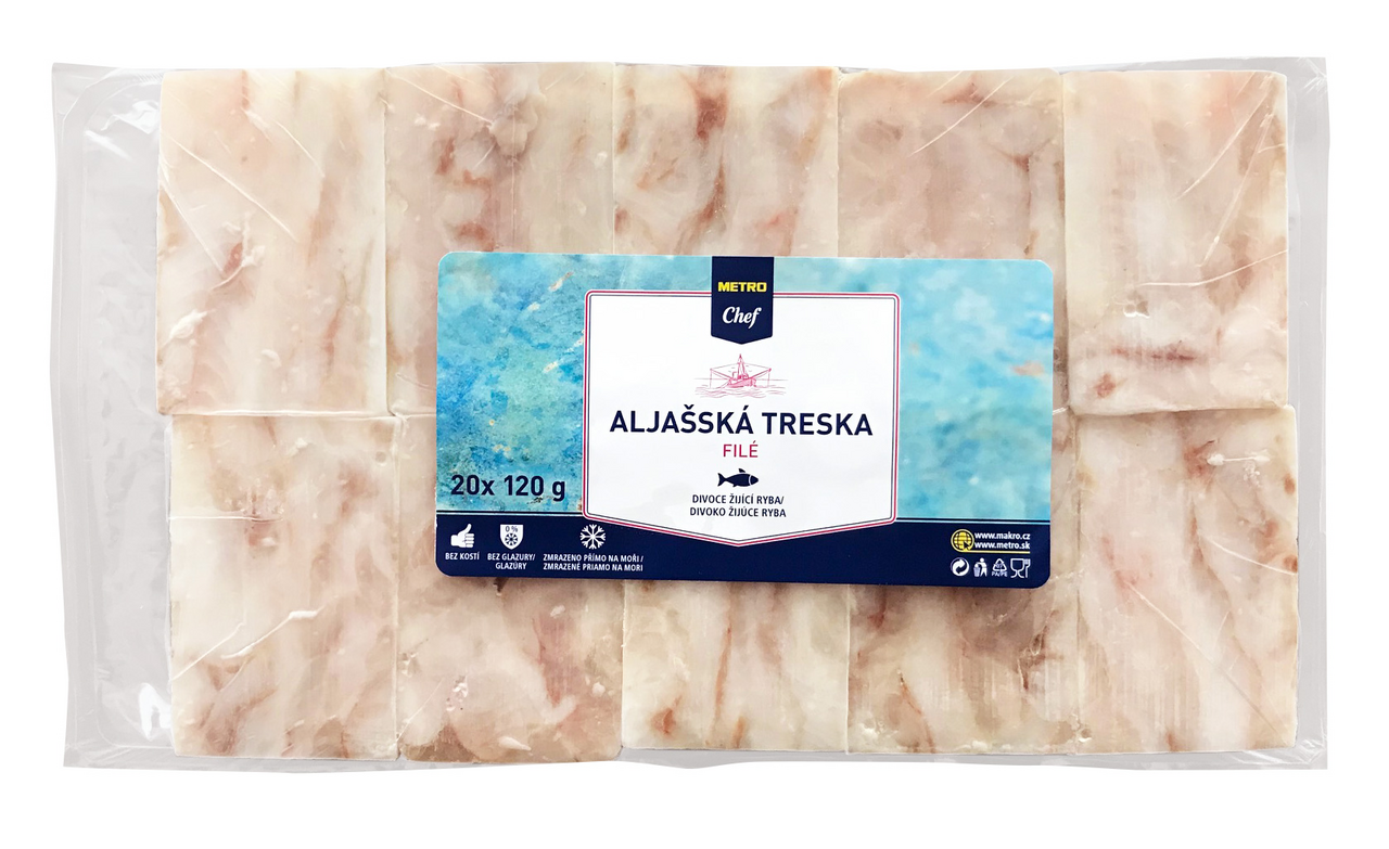 METRO Chef Treska aljašská filé mraz. 20 x 120 g
