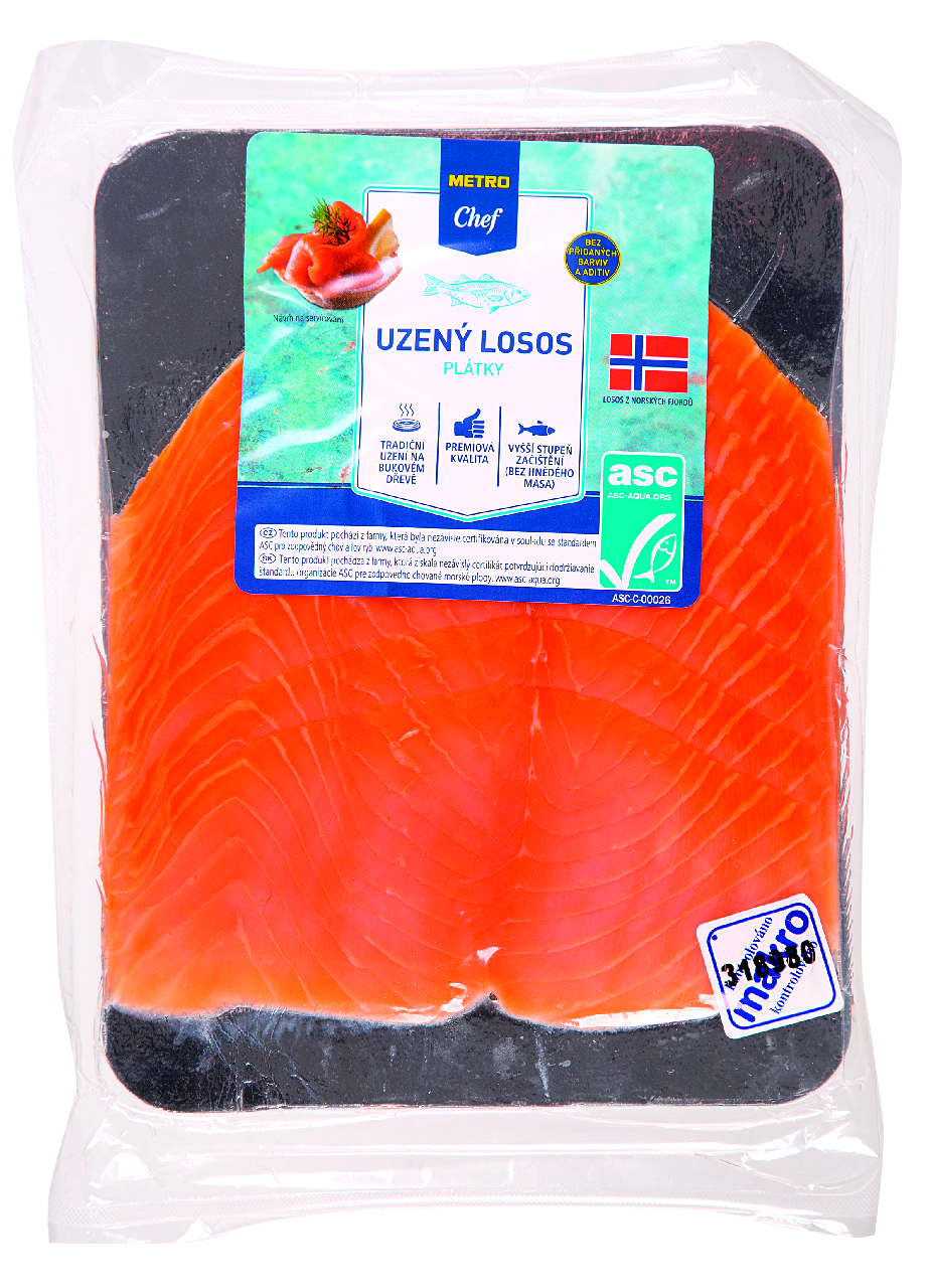 METRO Chef Losos údený plátky ASC chlad. 200 g