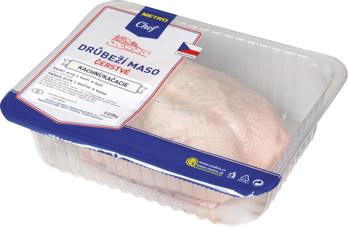METRO Chef Kačacie prsia s kosťou a kožou chlad. váž. cca 600 g