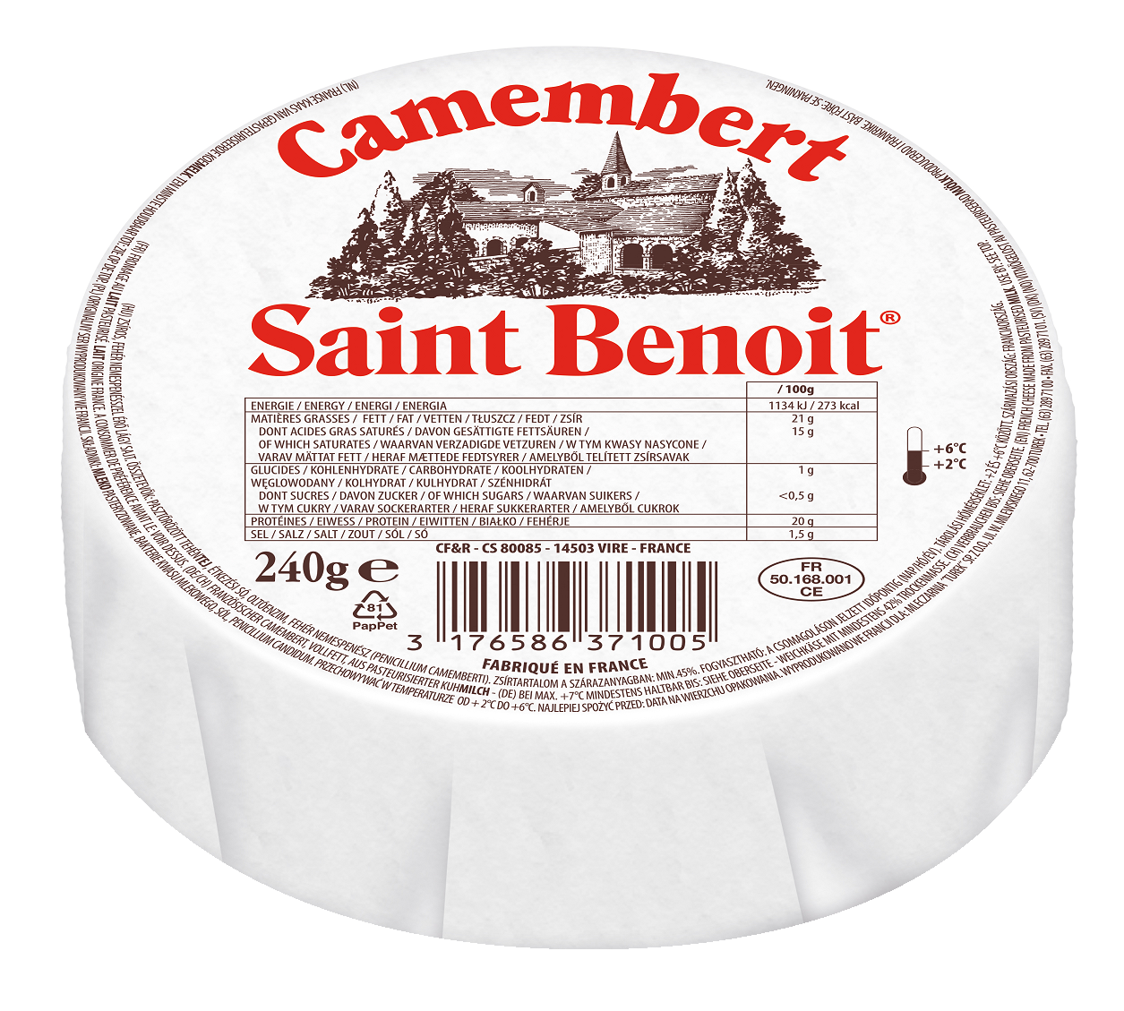 Saint Benoit Camembert chlad. 240 g
