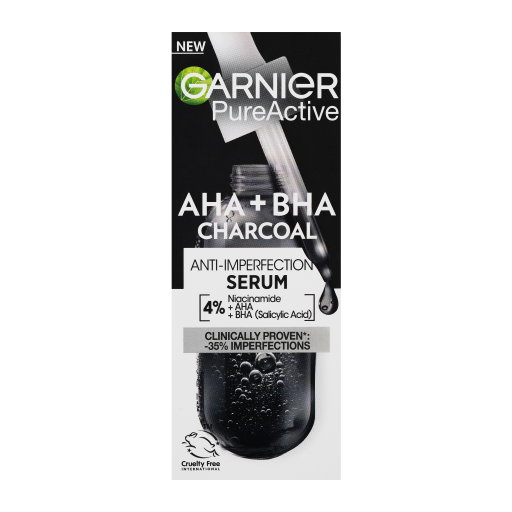 GARNIER Pure Active AHA+BHA Charcoal sérum 110 ml