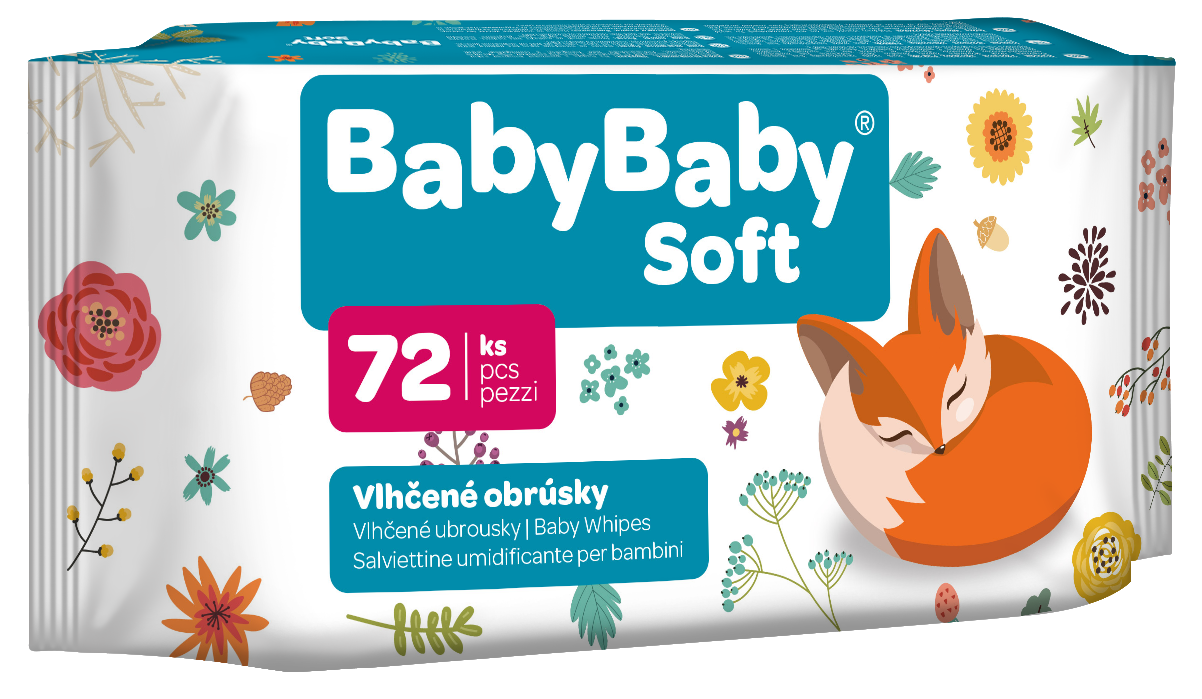 BabyBaby Soft vlhčené obrúsky 72 ks