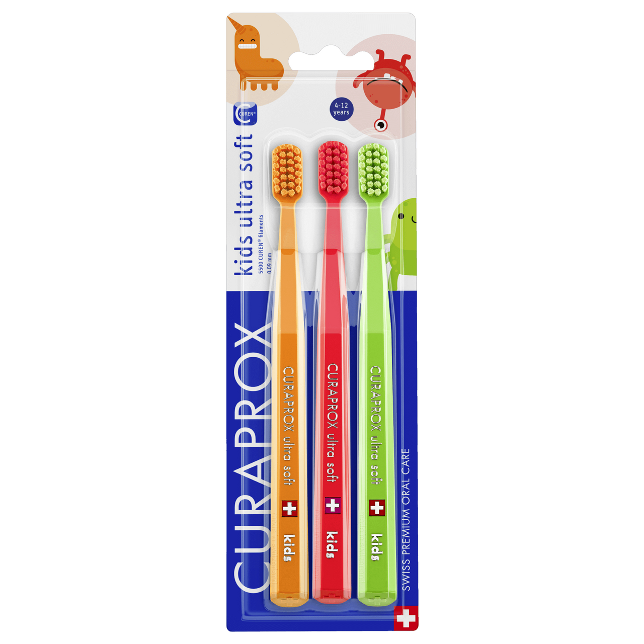 CURAPROX CS Kids zubné kefky 3 ks