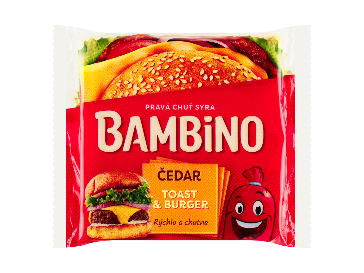 BAMBINO Čedar toast & burger chlad. 130 g