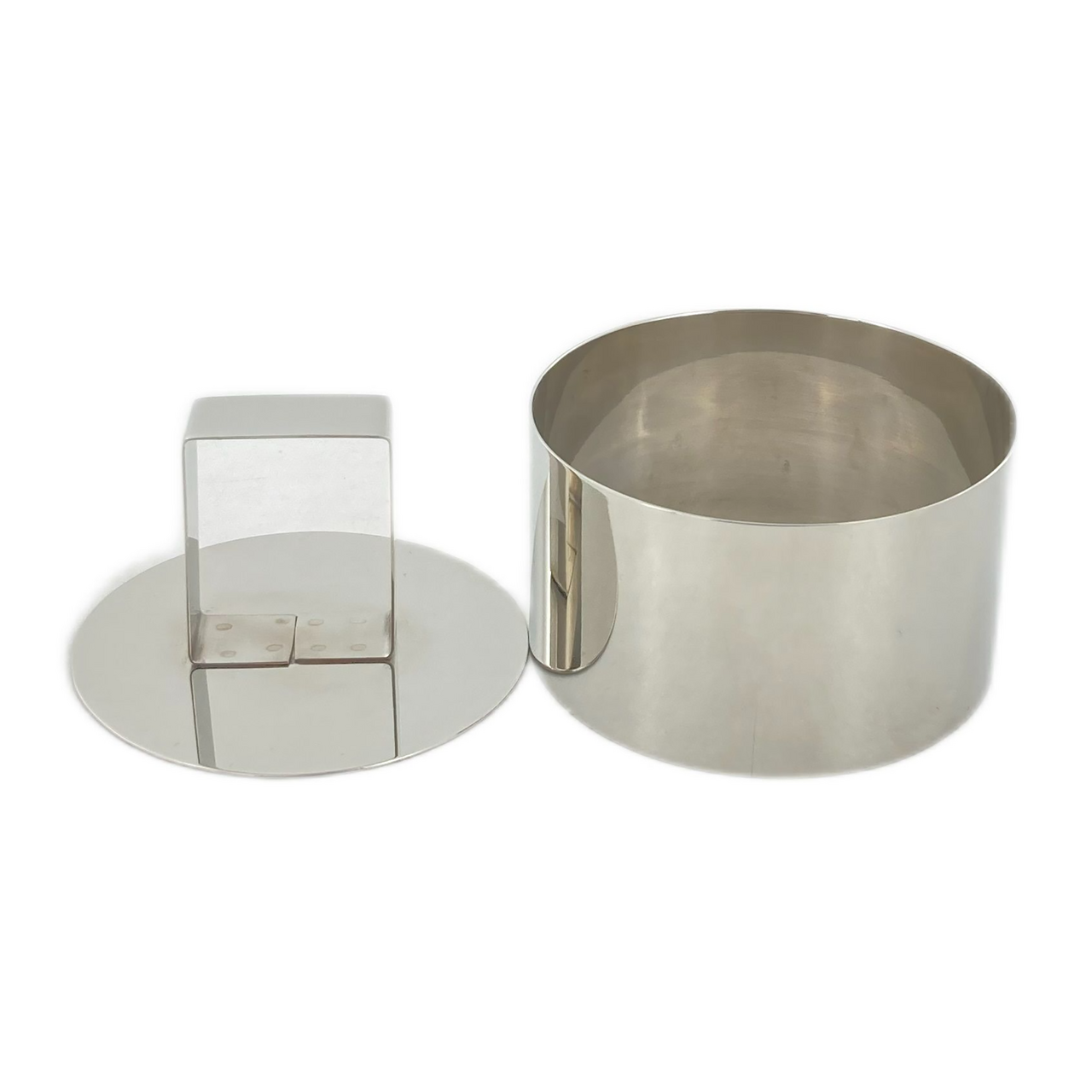 METRO PROFESSIONAL Krúžok tvarovací + stláčadlo 8 cm nerez 6 ks