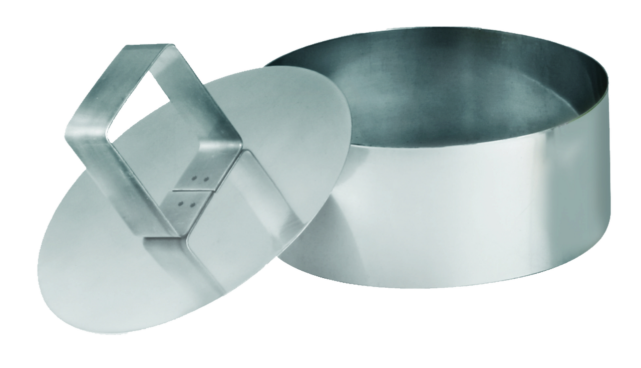 METRO PROFESSIONAL Krúžok tvarovací + stláčadlo 10 cm nerez 6 ks