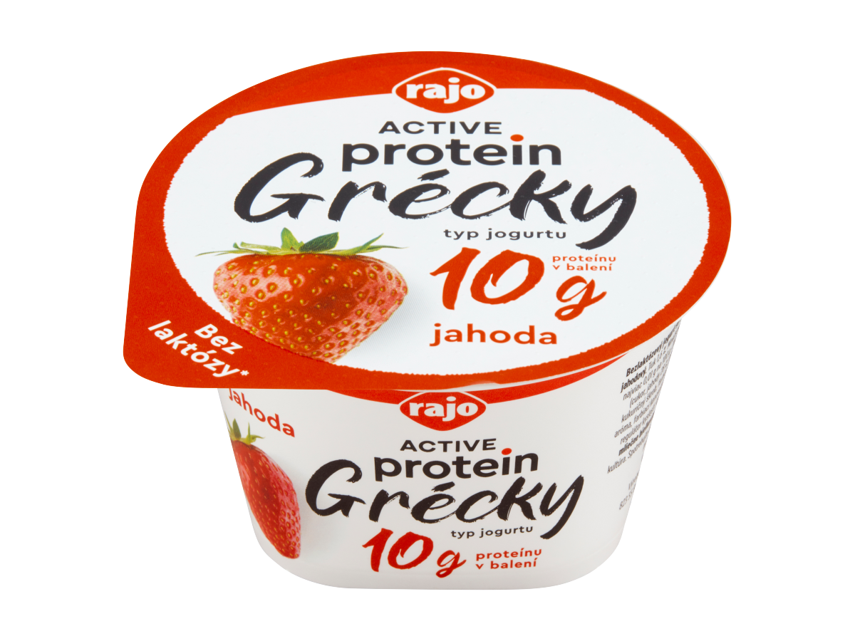 rajo Active Protein Grécky jogurt jahoda chlad. 6 x 150 g