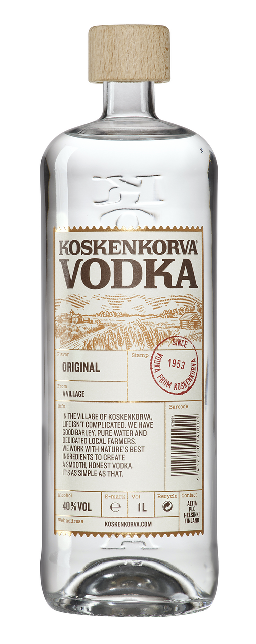 KOSKENKORVA Vodka 40% 1 l