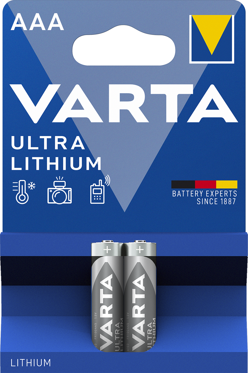 VARTA Batérie Ultra Lithium AAA 2 ks