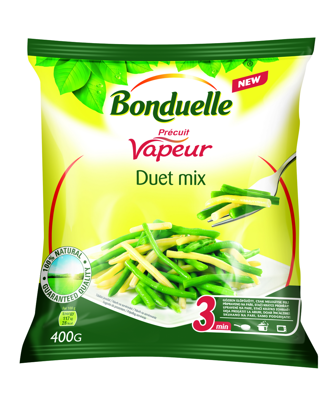 Bonduelle Vapeur Duet fazuľové lusky mraz. 400 g