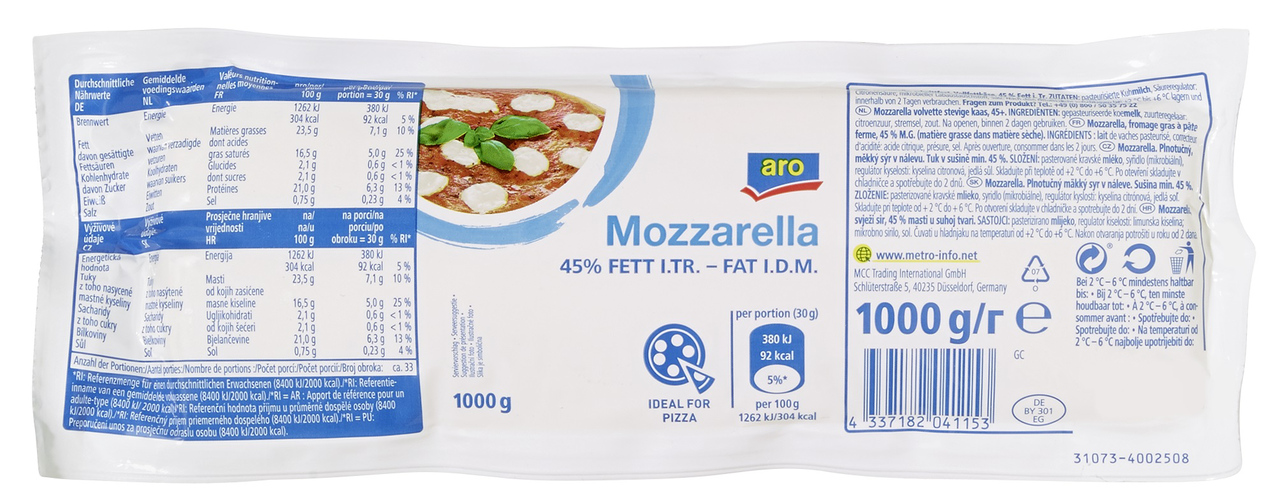 aro Mozzarella chlad. 1 kg