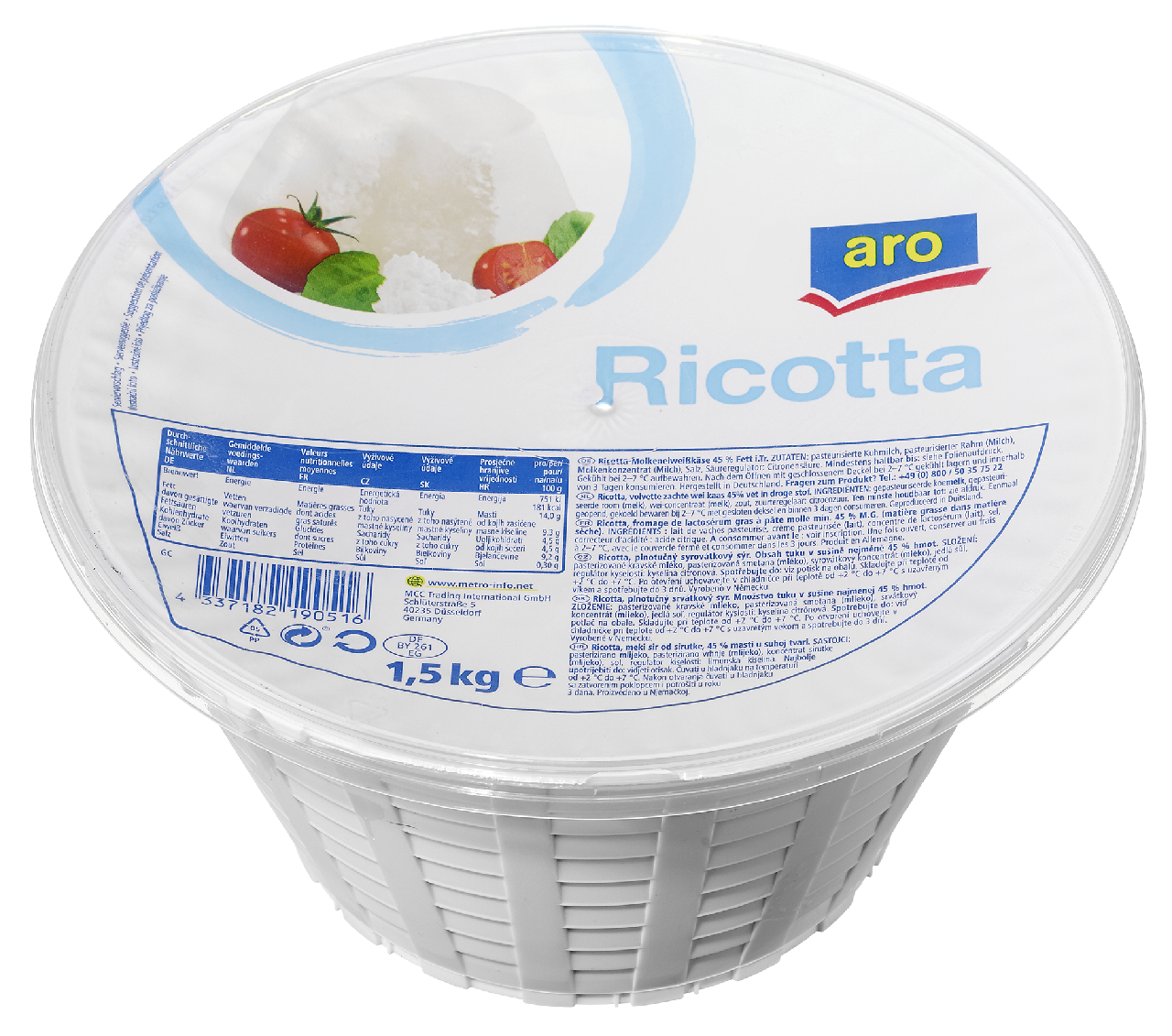 aro Ricotta chlad. 1,5 kg