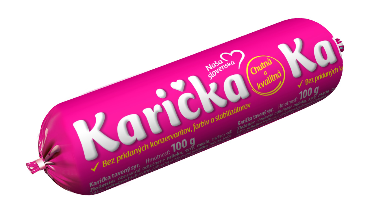 Karička Črievko tavený syr chlad. 48 x 100 g