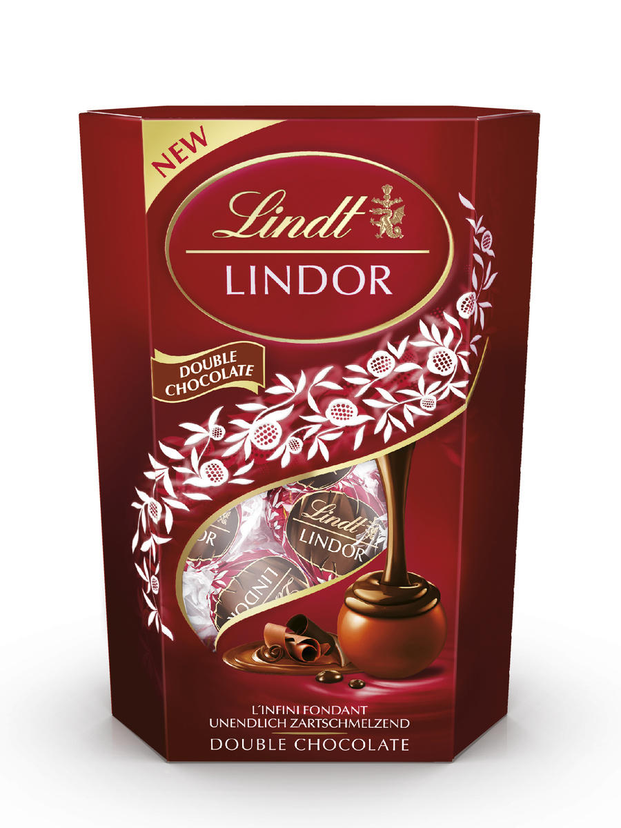Lindt Lindor double chocolate guličky 200 g