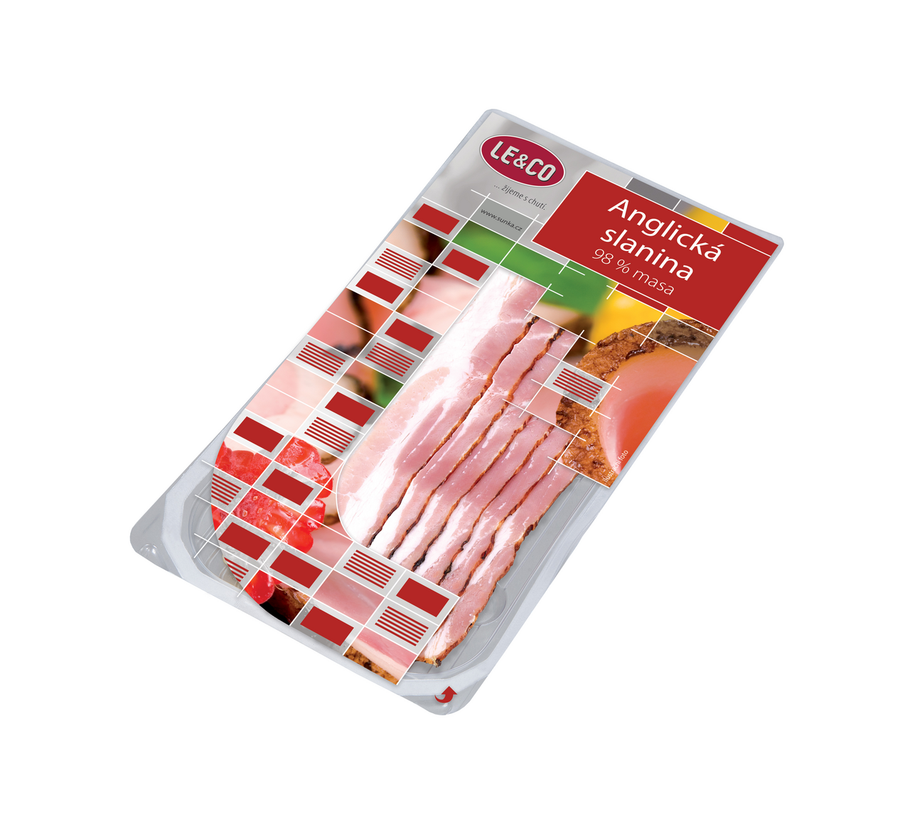 LE&CO Anglická slanina 98% mäsa chlad. 100 g