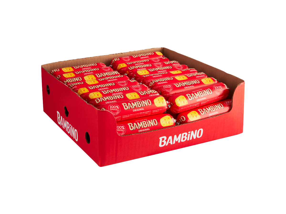 BAMBINO tavený syr tuk v sušine 51 % chlad. 48 x 100 g