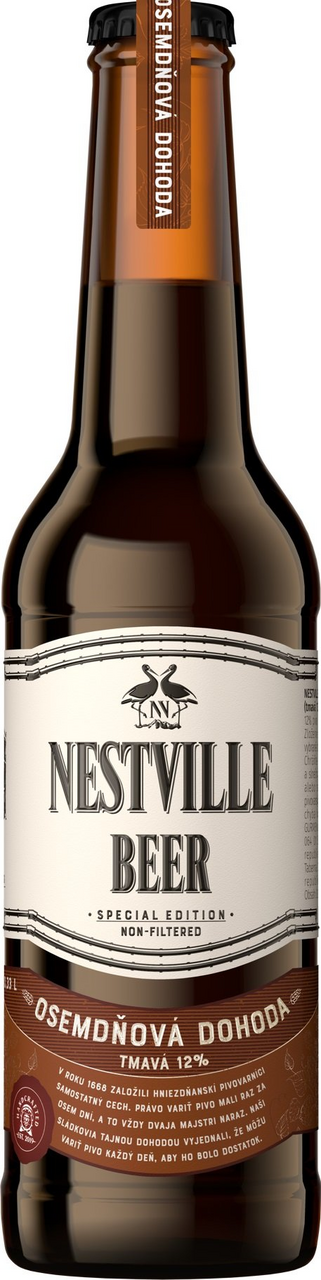 NESTVILLE Beer Osemdňová Dohoda 12° pivo 330 ml SKLO