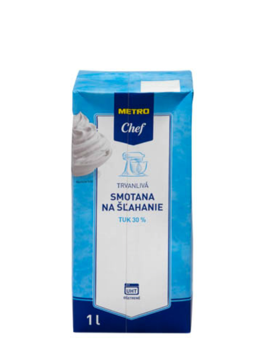 METRO Chef Smotana na šľahanie UHT 30 % 12 x 1 l