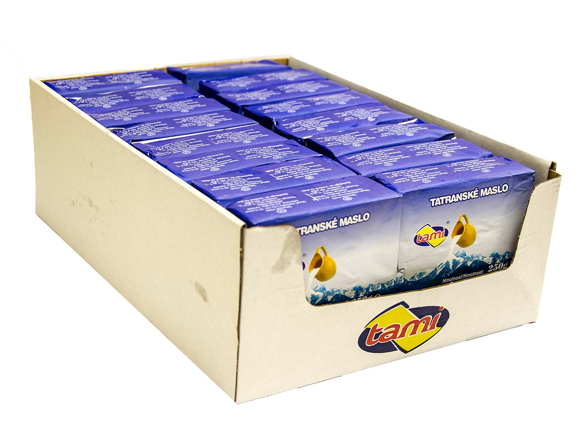 tami Tatranské maslo 82 % chlad. 24 x 250 g