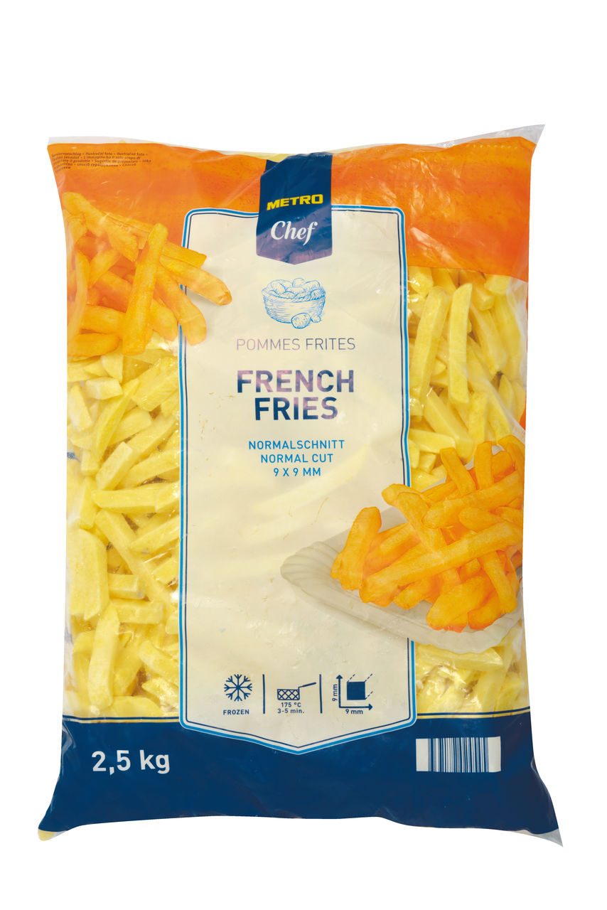 METRO Chef Hranolky normal 9x9mm mraz. 2,5 kg
