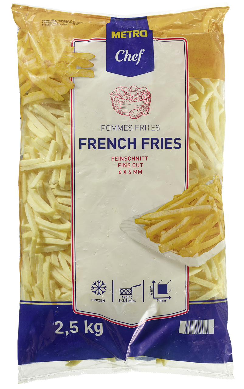 METRO Chef Hranolky Julienne mraz. 2,5 kg