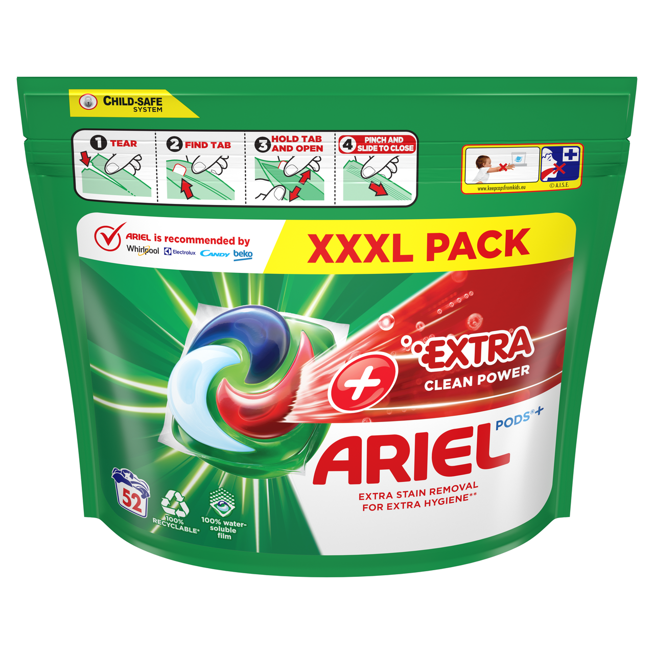 ARIEL Extra Clean gélové kapsuly 52 ks