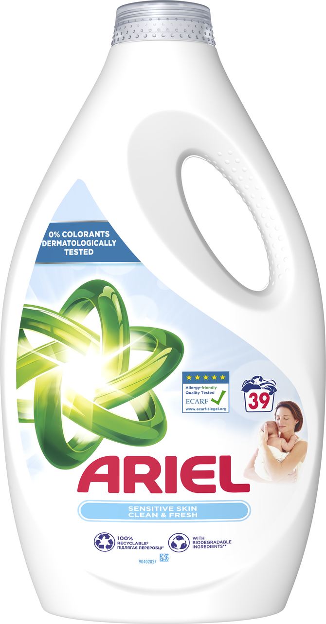 ARIEL Sensitive prací gél (39 praní) 1,95 l