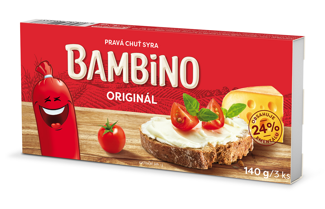 BAMBINO Originál tavený syr chlad. 140 g