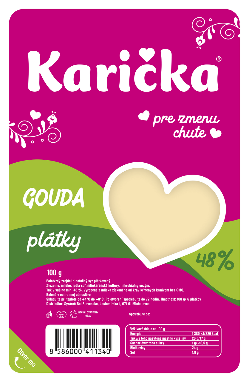 Karička Gouda plátky chlad. 100 g