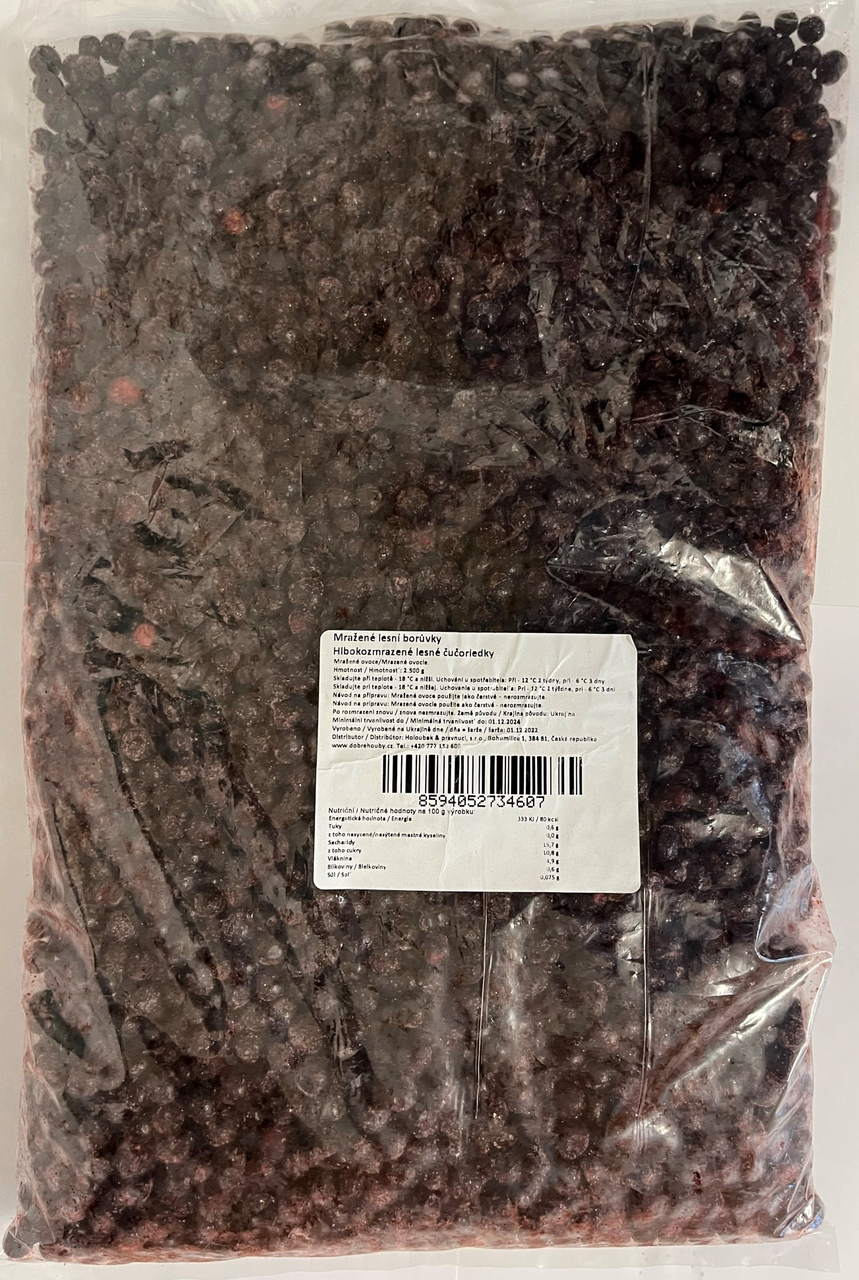 HOLOUBEK A PRAVNUCI Čučoriedky lesné mraz. 2,5 kg