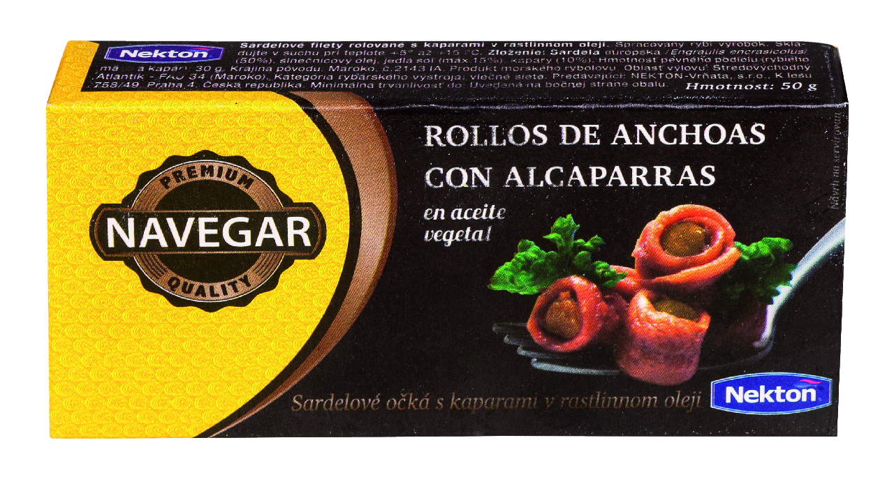 NEKTON Sardelové očká s kaparami 50 g