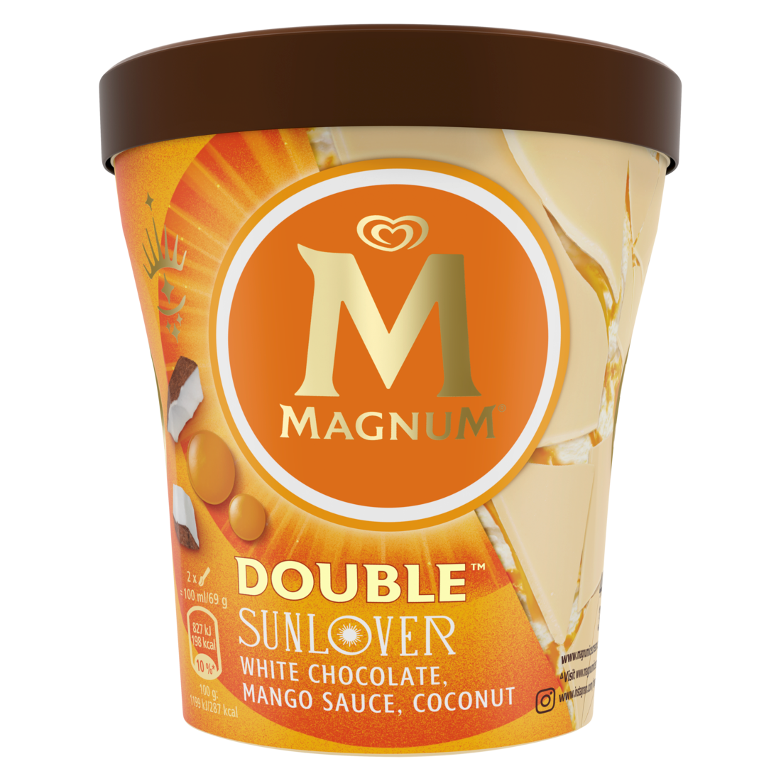 ALGIDA MAGNUM Double Sunflower zmrzlina mraz. 440 ml
