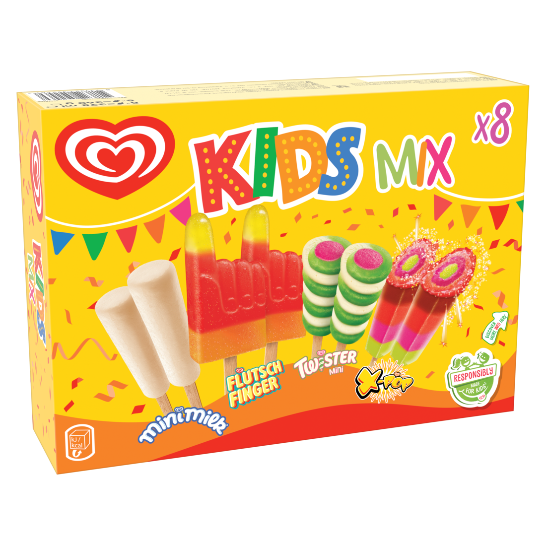 Algida Kids mix nanuk mraz. 8 ks 360 g