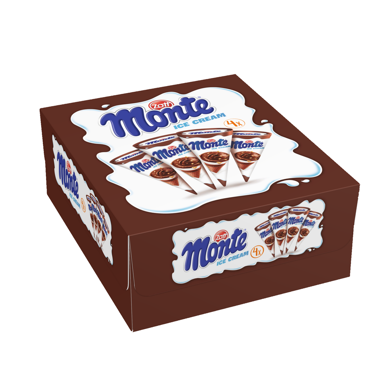 Zott Monte Kornút mraz. 4x 120 ml