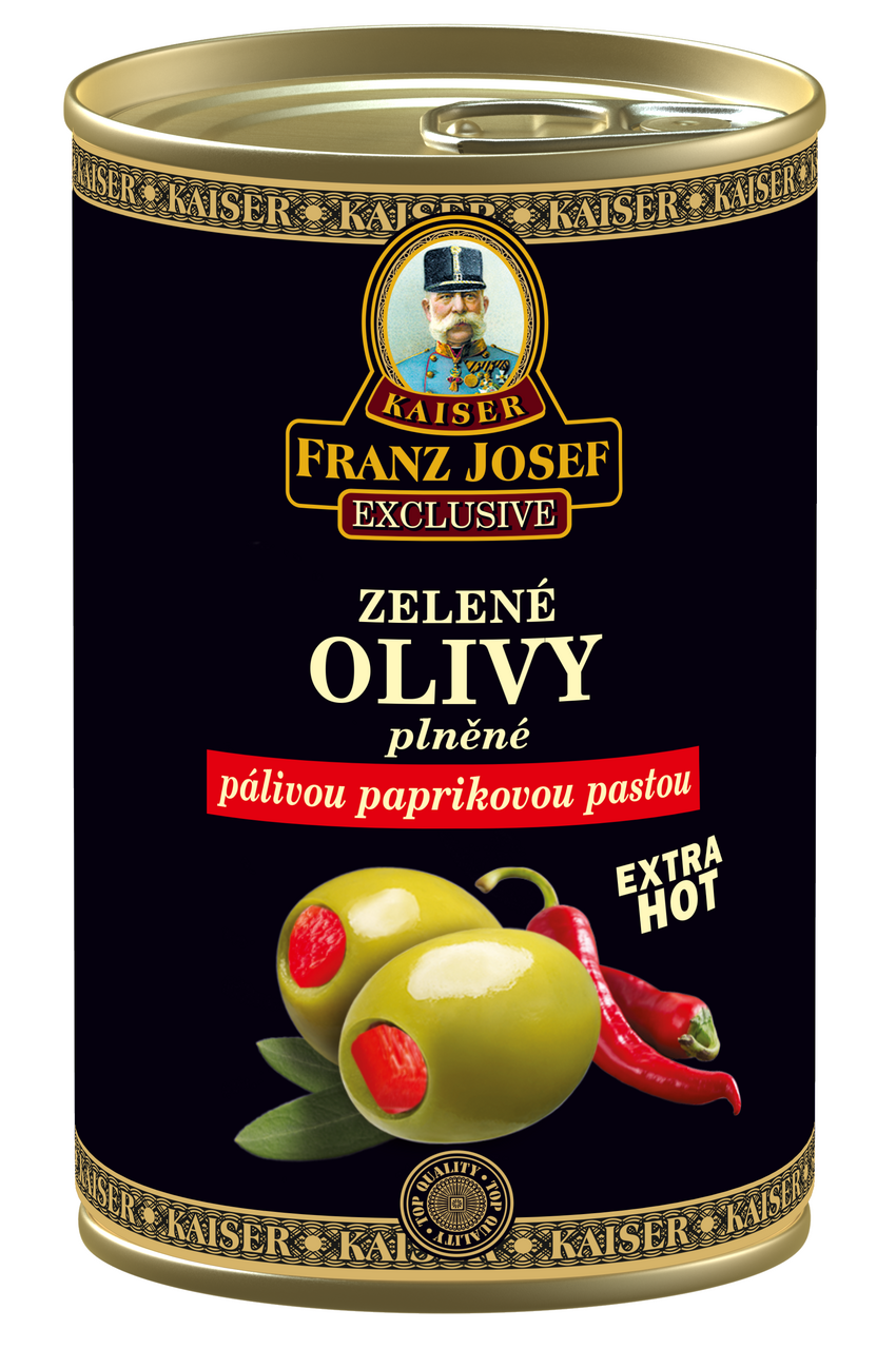 FRANZ JOSEF Olivy zelené s papričkou 314 ml